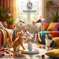 🐱 FlutterSpin™ Interactive Feather Cat Teaser