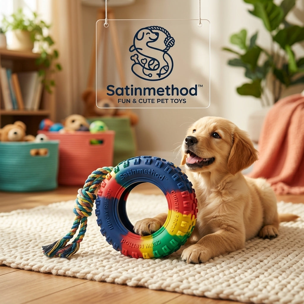 🐾 ToughGrip™ Durable Tire Chew Toy